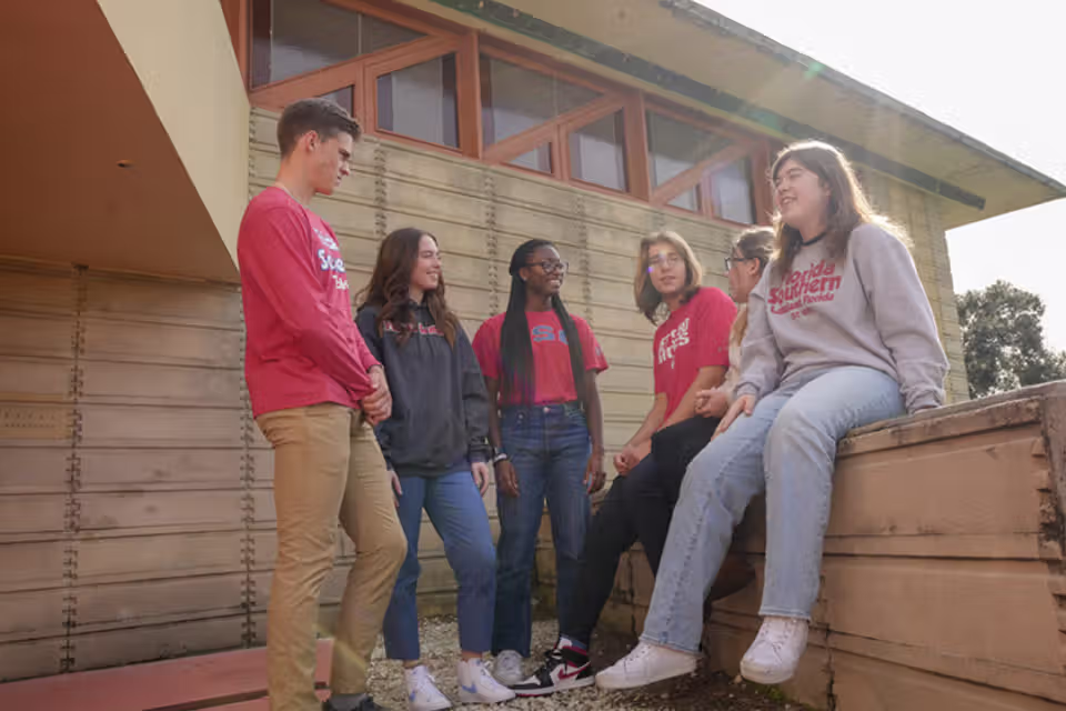Students connecting