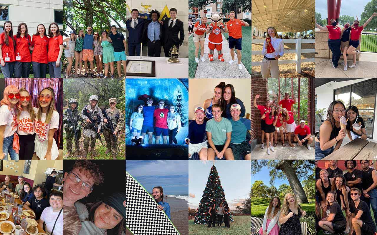 collage of student adventures
