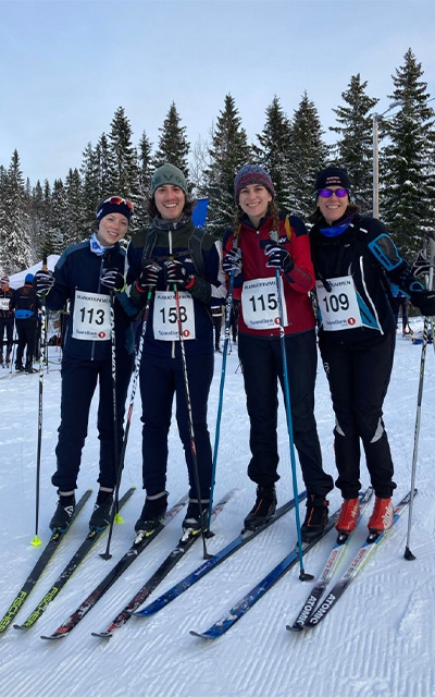 Crotteau and friends Nordic skiing