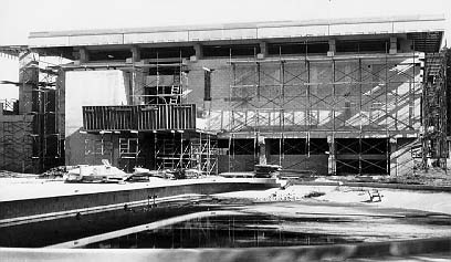 Roux Library Under Construction 1968